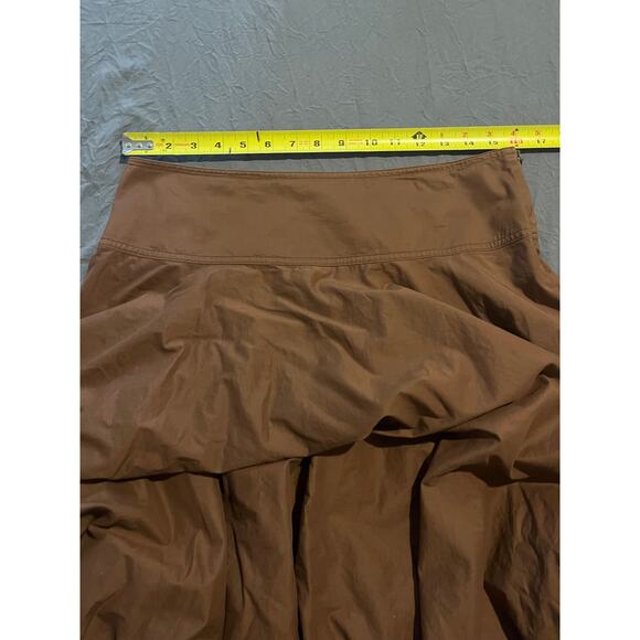 Lauren Ralph Lauren Cotton A-Line Skirt Women’s 12 Brown Green Label Boho - Picture 5 of 6